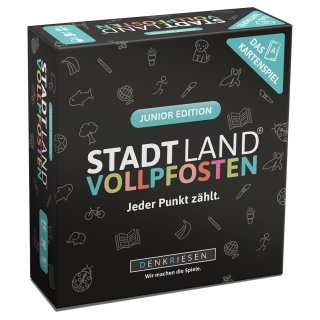 DENKRIESEN - STADT LAND VOLLPFOSTEN – Das Kartenspiel – Junior Edition