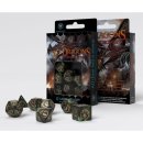 Dragons Bottle green & gold Dice Set