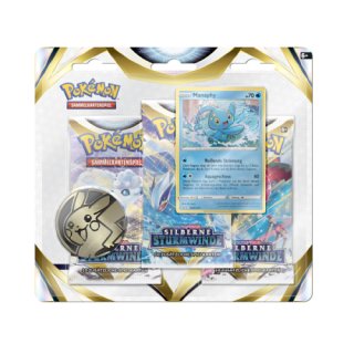 Pokemon Silberne Sturmwinde 3-Pack-Blister Manaphy DE